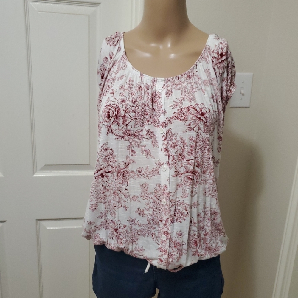 Agenda xl floral blouse